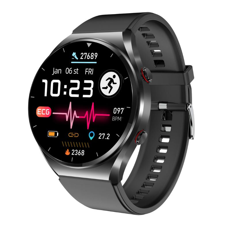 Én-Klikk Glicemia Pressione Sanguigna Ekg/Ekg Hrv Monitoraggio Cardiaco Suga Pro Salute Smartwatch