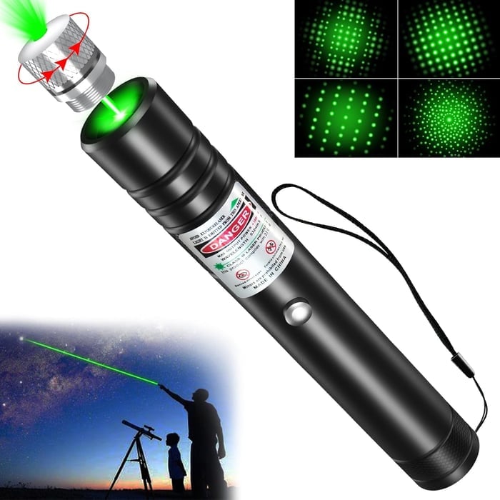 LuxeBeam Puntatore Laser Dual-Color | Precisione del laser rosso e verde per presentazioni versatili