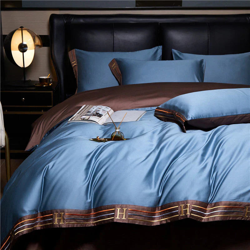 Set di Biancheria da Letto in Raso di Cotone Deluxe - Lusso per la tua Camera da Letto