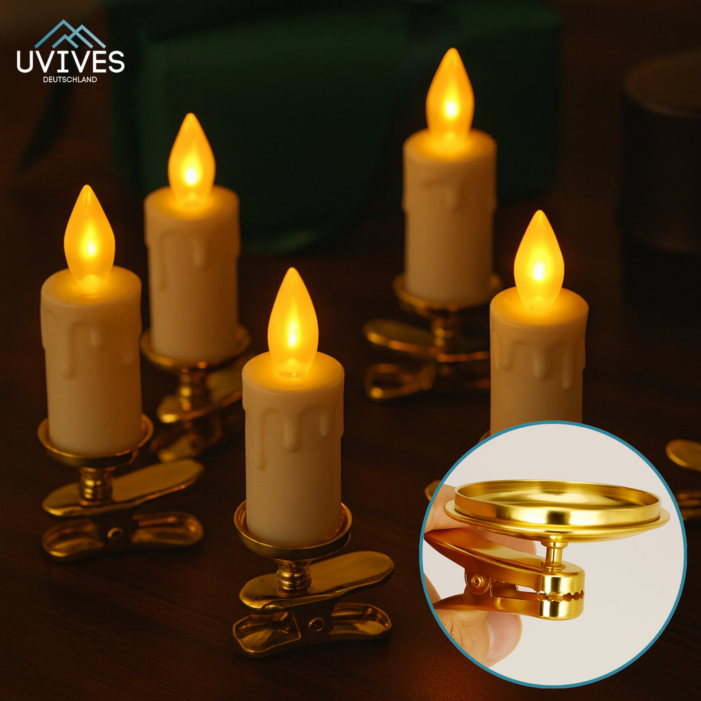 GlowClips – Candele tremolanti senza rischio di incendio!