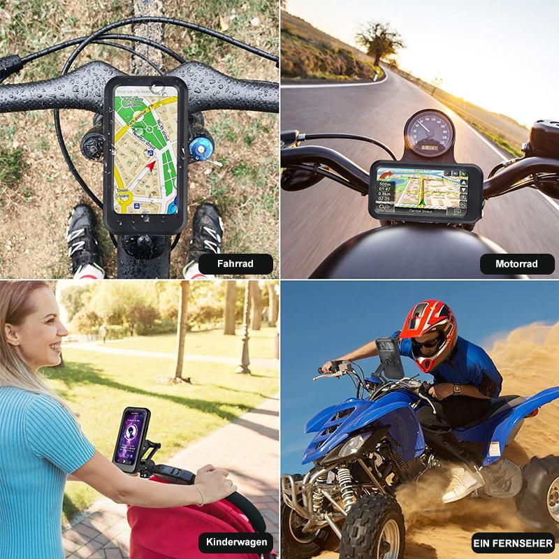 Supporto impermeabile per manubrio della bicicletta con powerbank da 15W
