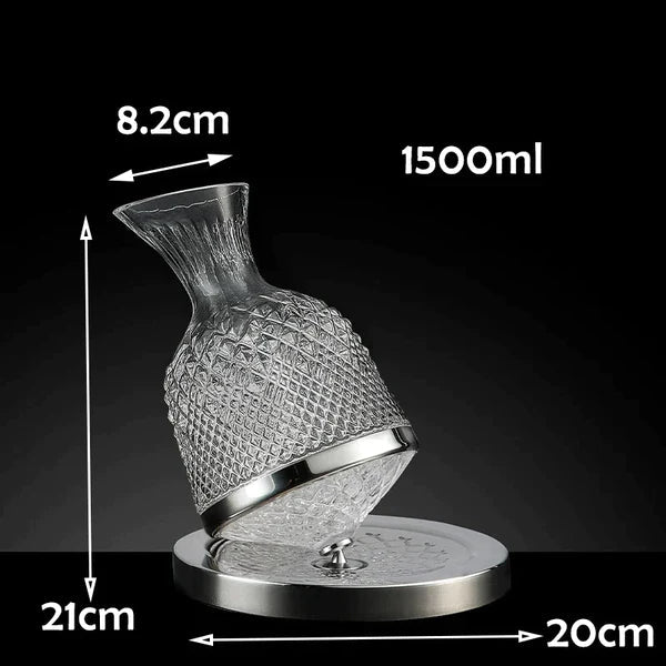 Decanter Virello per Vini e Distillati con Rotazione a 360 Gradi