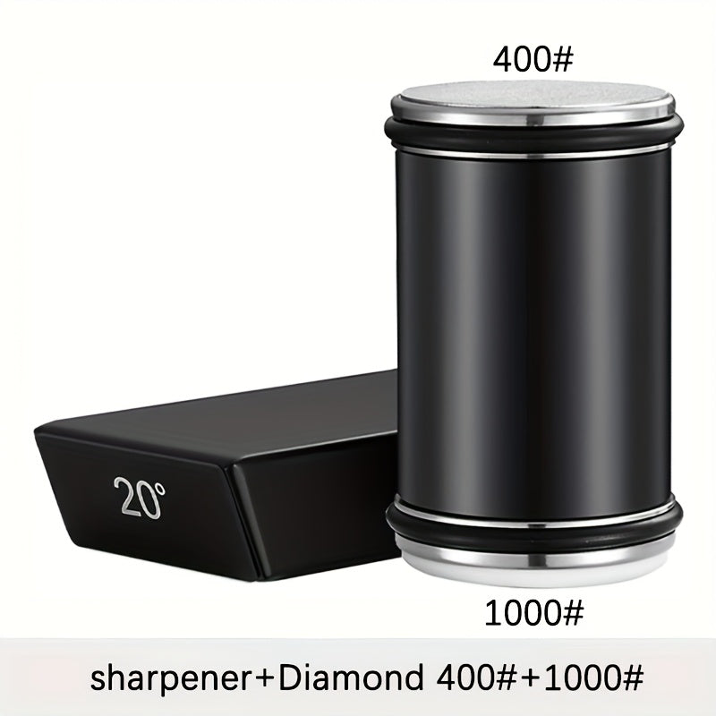 Set di pietre per affilare EdgeCraft DuoSharp | Pietra diamantata con supporto magnetico | Angoli di affilatura 15° e 20° | Legno e metallo