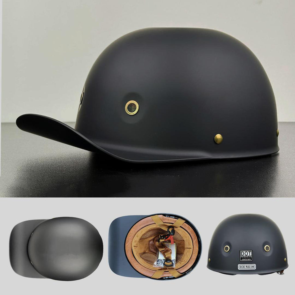 Casco Moto Stile Cappellino da Baseball Certificato DOT ed ECE