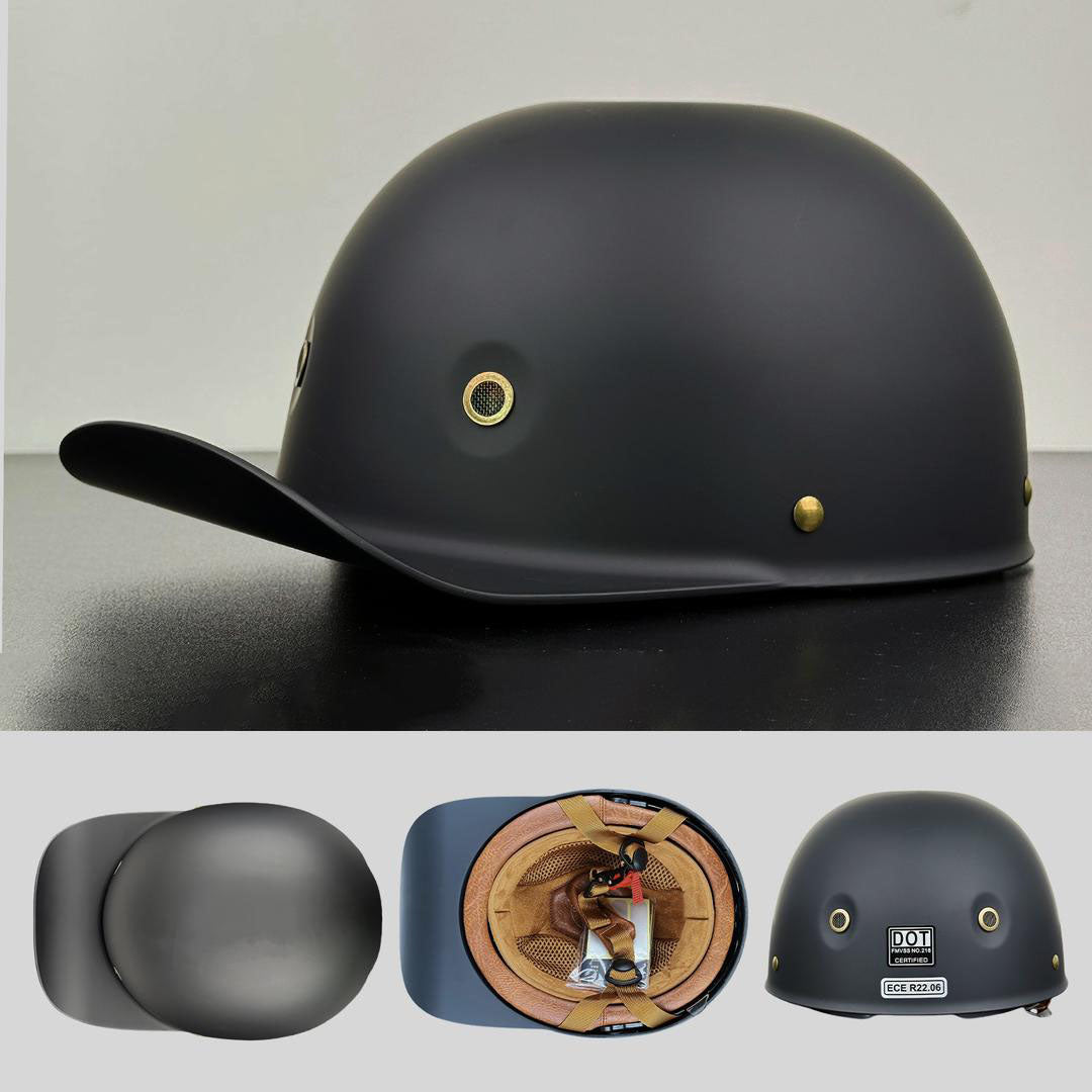 Casco Moto Stile Cappellino da Baseball Certificato DOT ed ECE