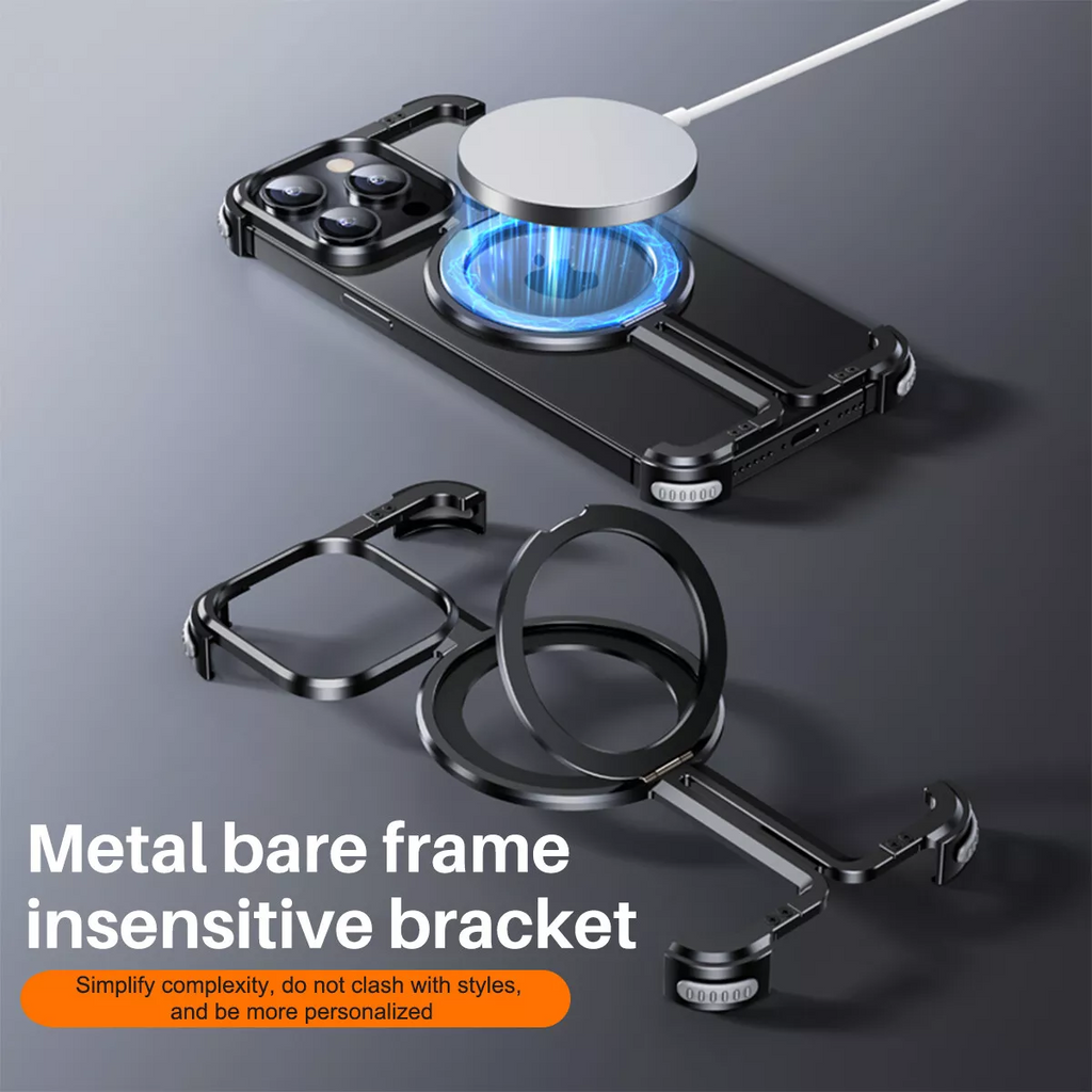 Aurex Custodia MagSafe in Titanio Senza Bordo per iPhone Ultra Slim