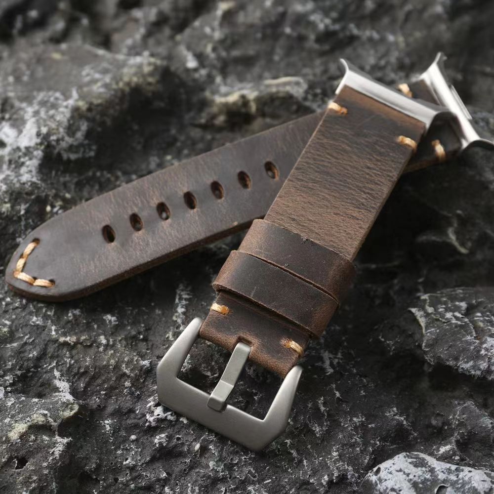 Bracciale in Pelle Ardentora con Aspetto Vintage per Samsung Watch Ultra