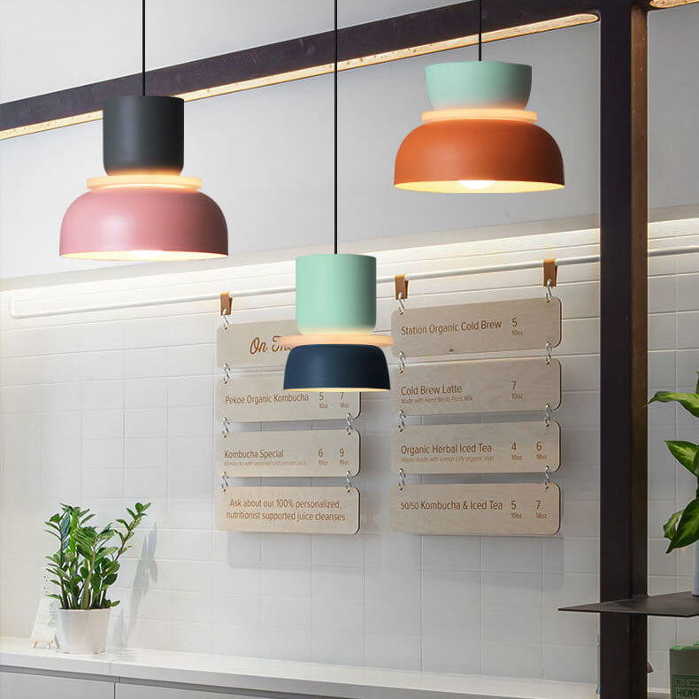 Lampada a sospensione LED 1 luce Nordic Colorful Macaron