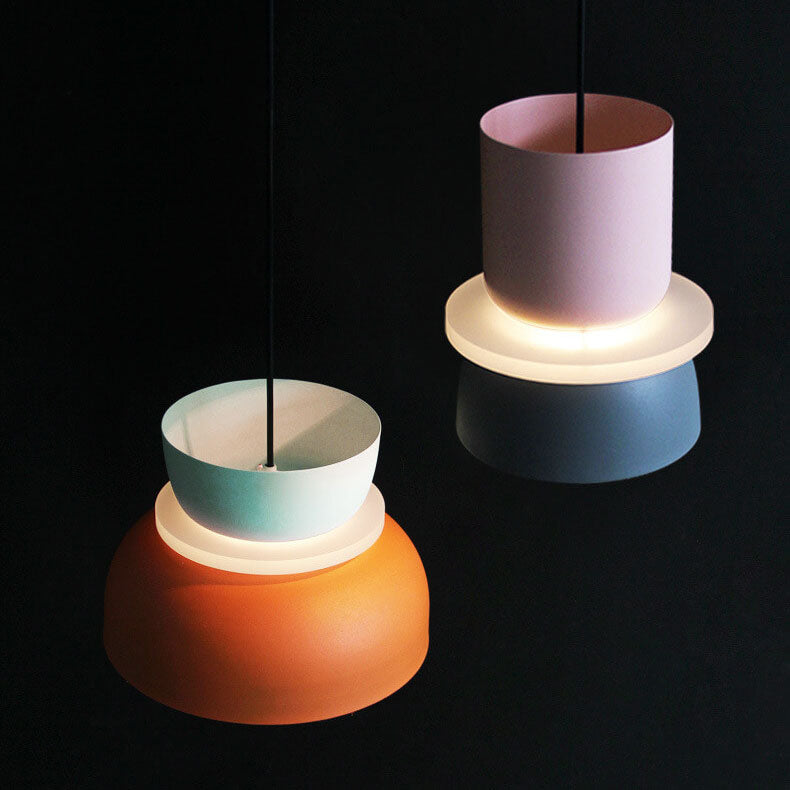 Lampada a sospensione LED 1 luce Nordic Colorful Macaron