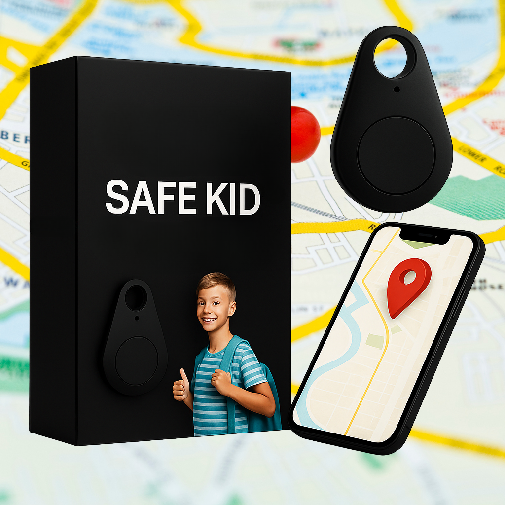 KidiSafe Localizzatore GPS per Bambini con Posizione in Tempo Reale e SOS Impermeabile