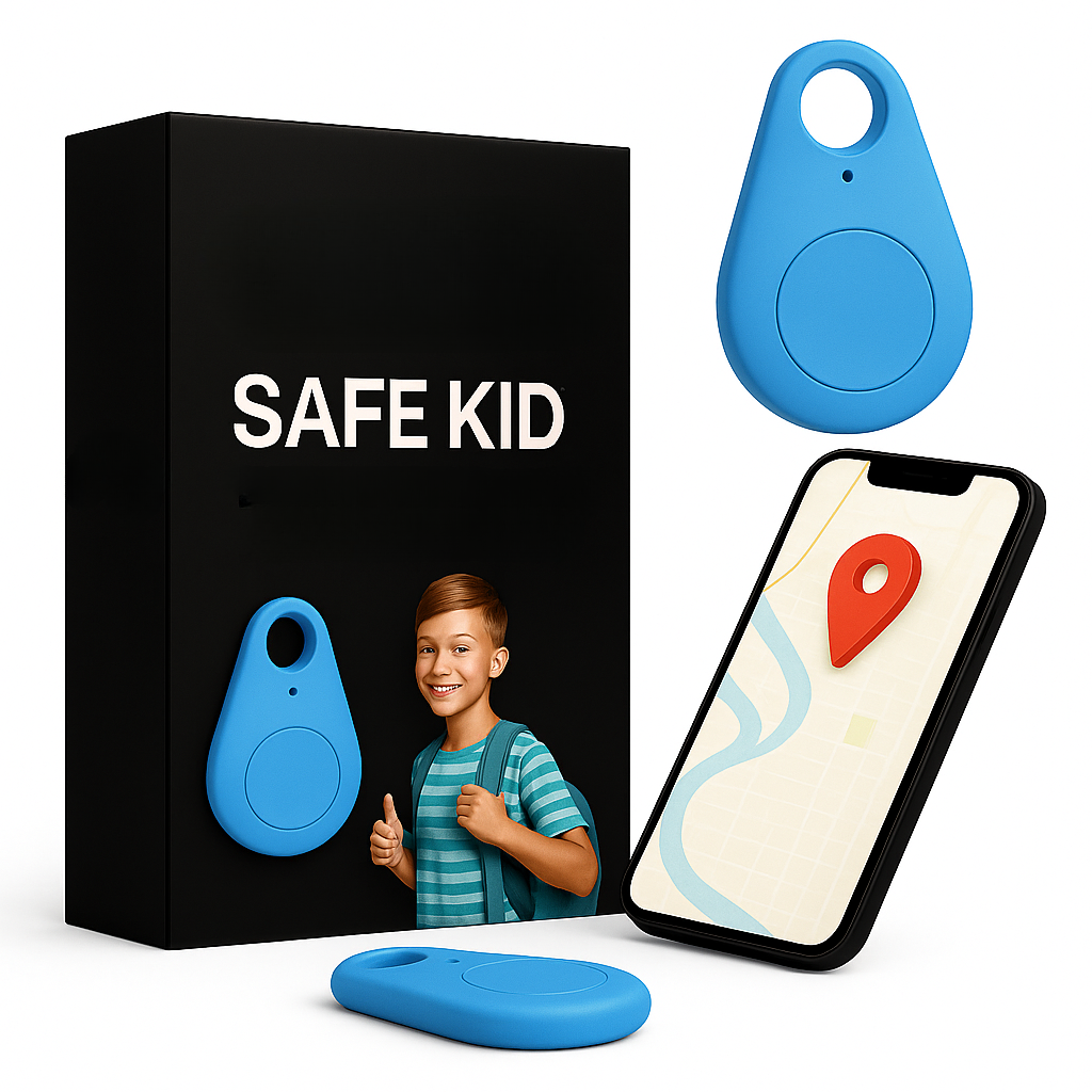 KidiSafe Localizzatore GPS per Bambini con Posizione in Tempo Reale e SOS Impermeabile