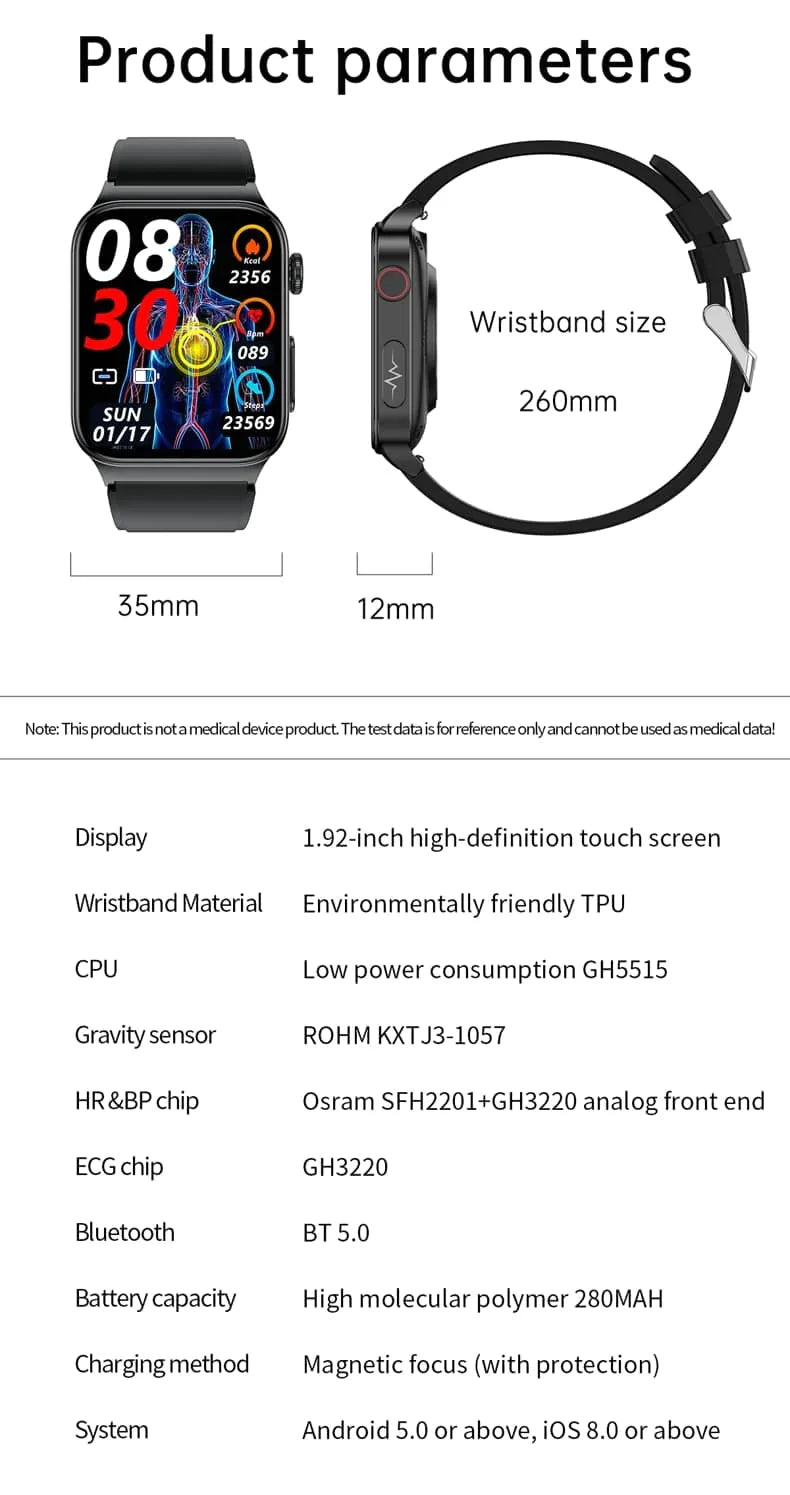 Smartwatch con Monitoraggio della Salute di AeroPulse, Display da 1,83 Pollici