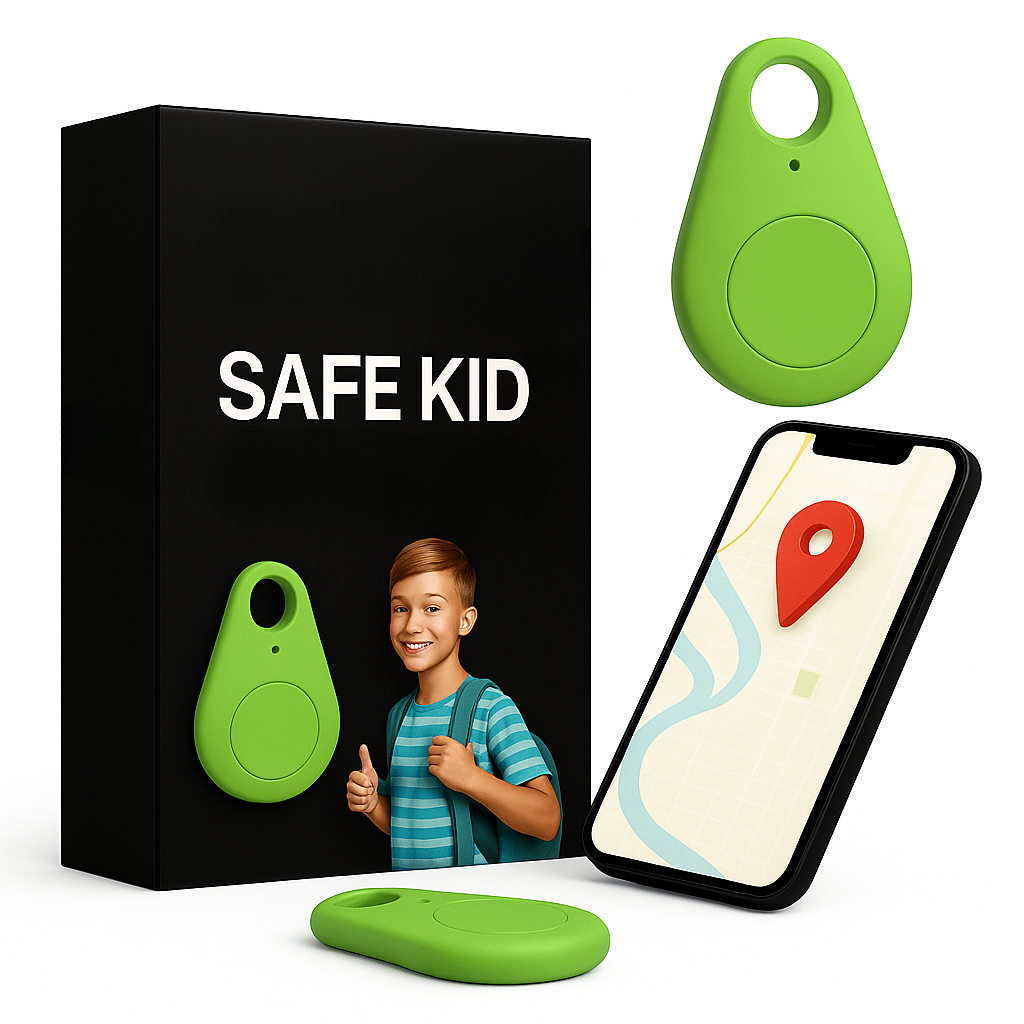 KidiSafe Localizzatore GPS per Bambini con Posizione in Tempo Reale e SOS Impermeabile