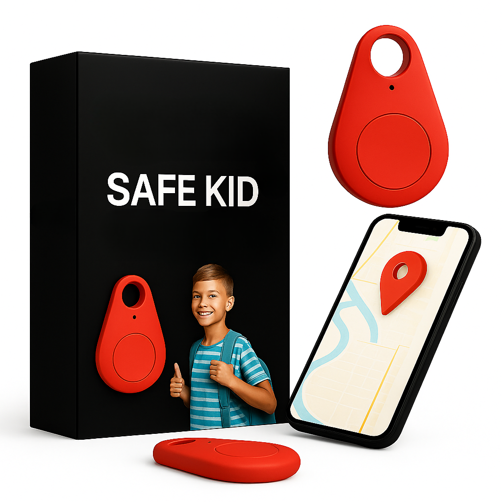 KidiSafe Localizzatore GPS per Bambini con Posizione in Tempo Reale e SOS Impermeabile