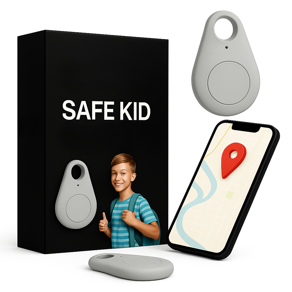 KidiSafe Localizzatore GPS per Bambini con Posizione in Tempo Reale e SOS Impermeabile