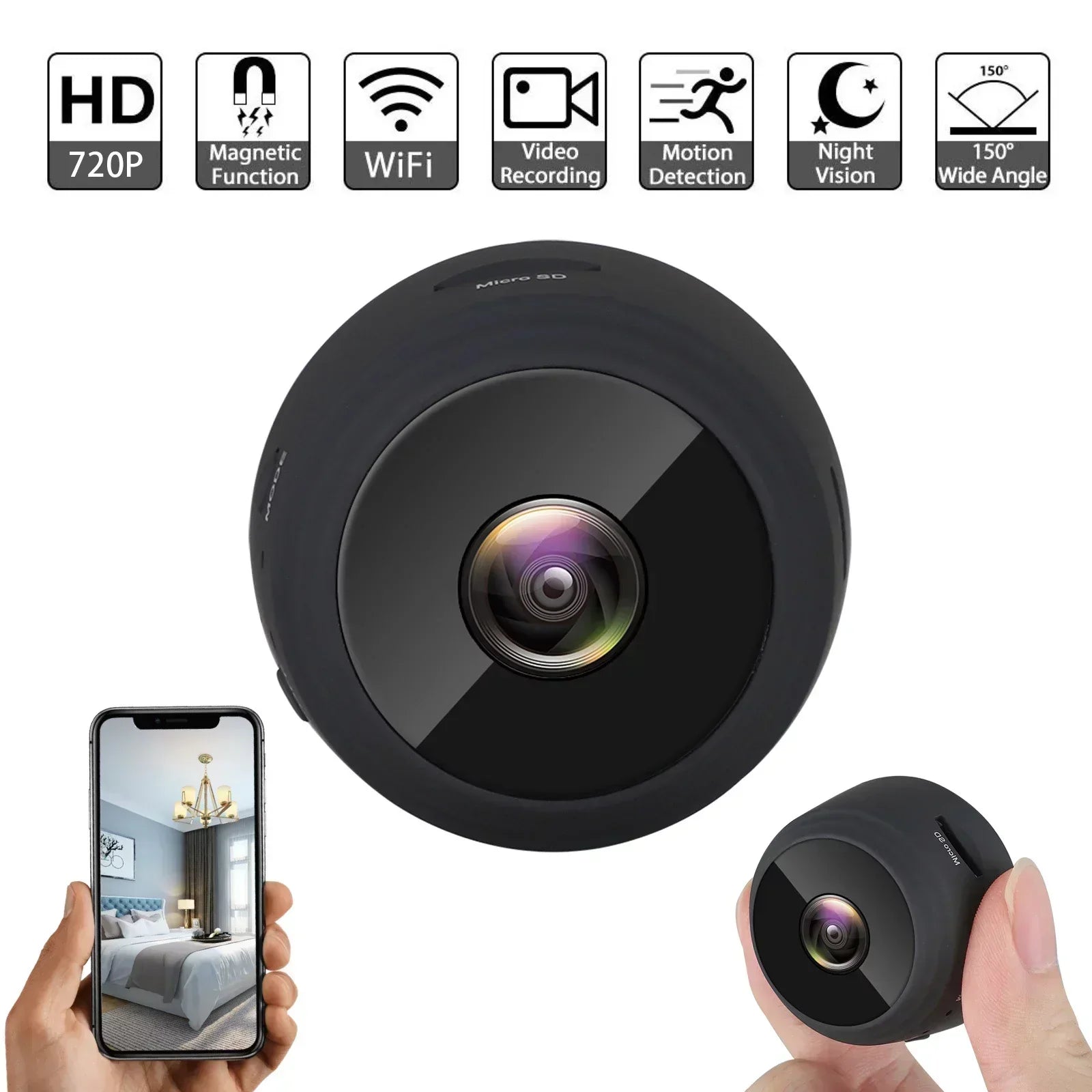 SilentWatch | Mini Telecamera di Sorveglianza Wireless