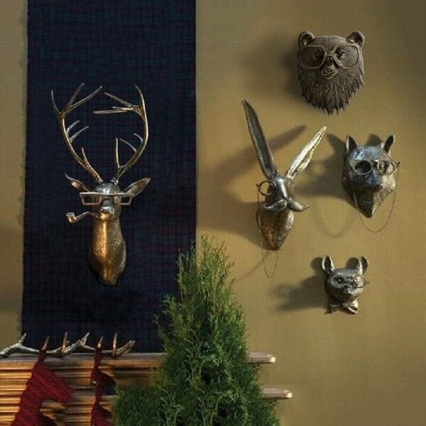 Decorazione da parete con testa di animale unica per la casa