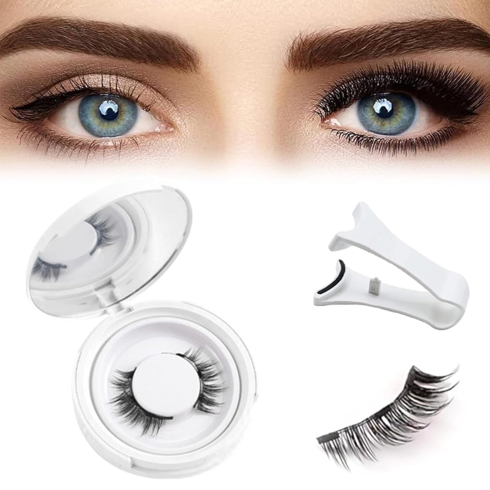 Brehn | Set Professionale di Ciglia Magnetiche | Senza Colla e Riutilizzabili | Effetto Volume 3D | Inclusa Pinzetta di Precisione | Resistente al Vento e all'Acqua | Ipoallergenico