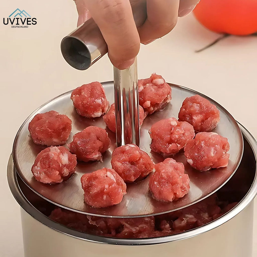 MeatShaper - Stampino in acciaio inox per polpette in cucina