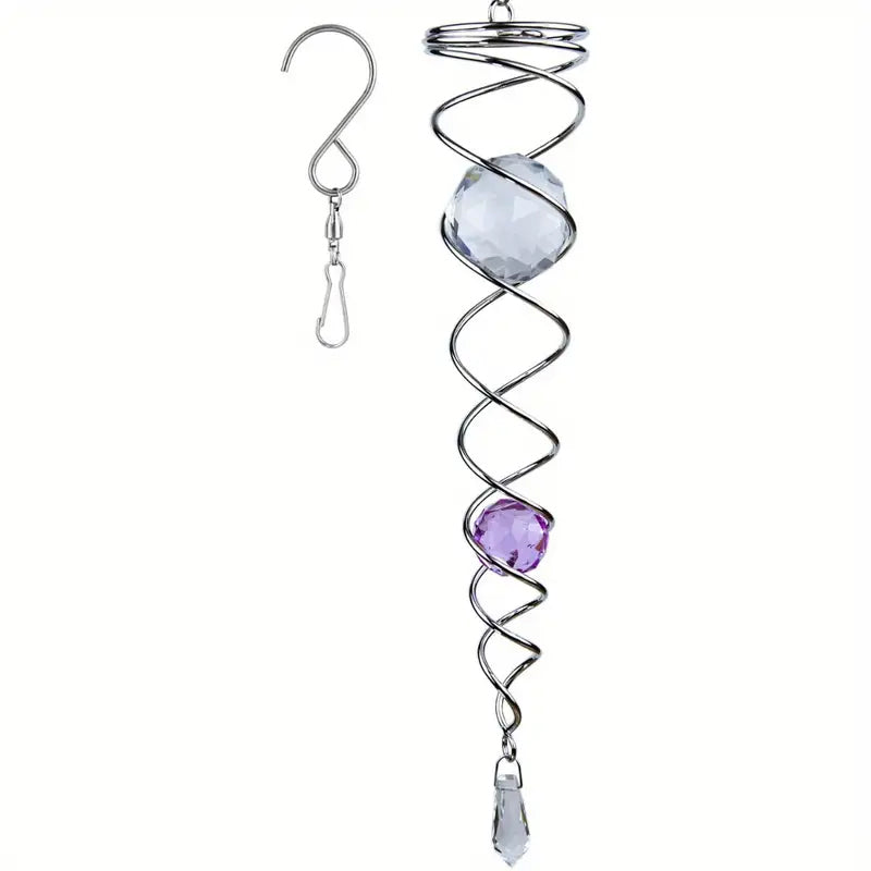 1+1 GRATIS | CrystalTwister - Spirale di Cristallo in Metallo per Windchime