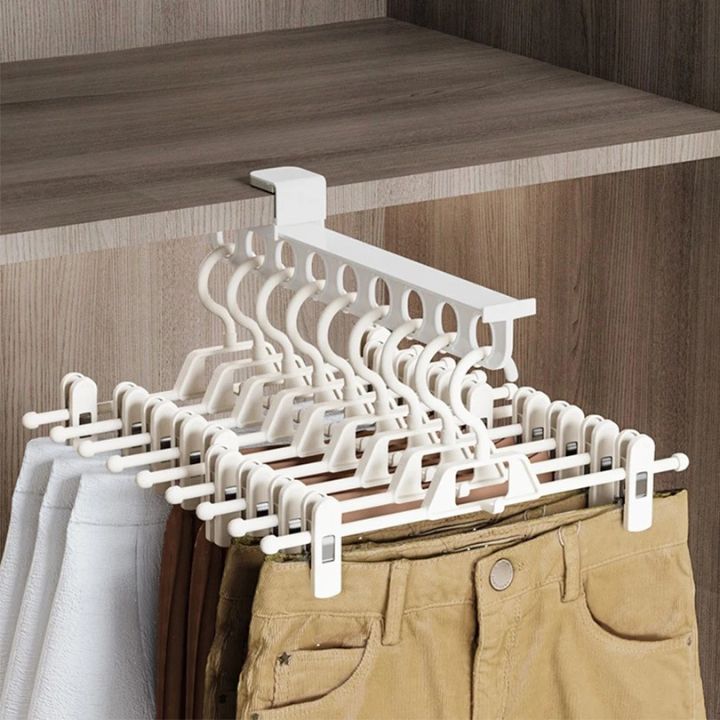 Supporto per pantaloni estensibile salvaspazio