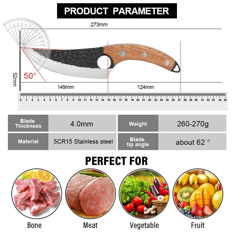Coltello Giapponese Fatti a Mano OrionKoi per Lavori di Cucina Precisi