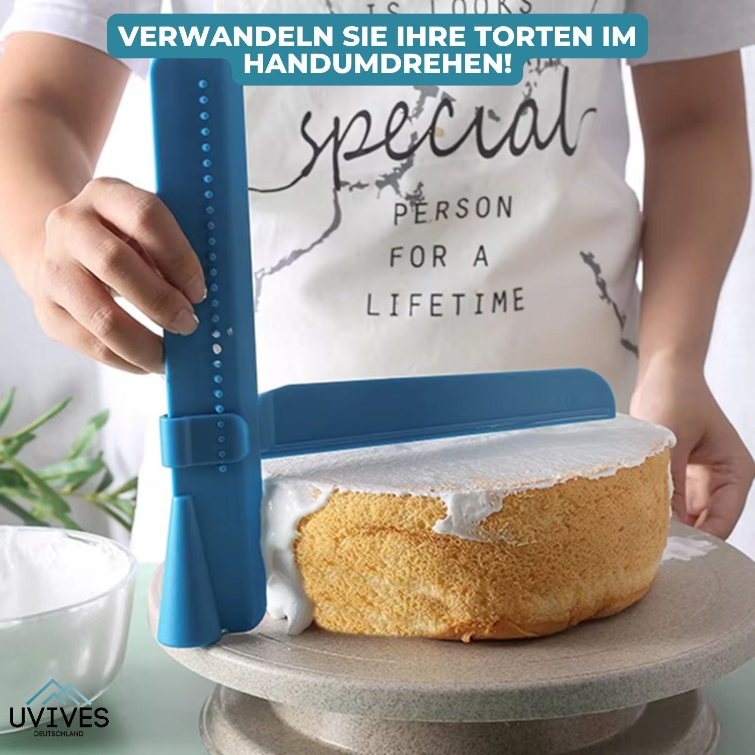 CakeCrafter - Spatola e Lisciatore per Torte Regolabile