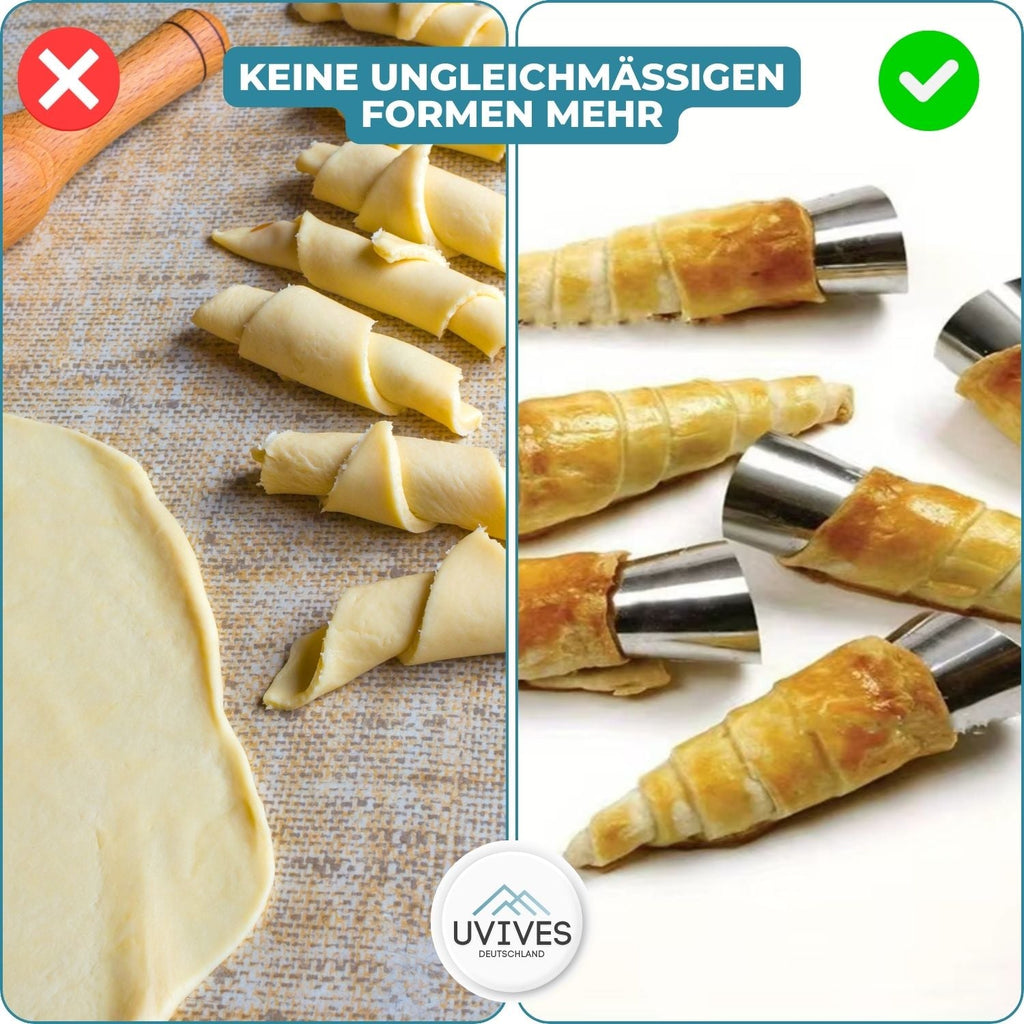 5+5 GRATIS | BakeRolls - Set di Forme per Cannoli Maestro per Casa!