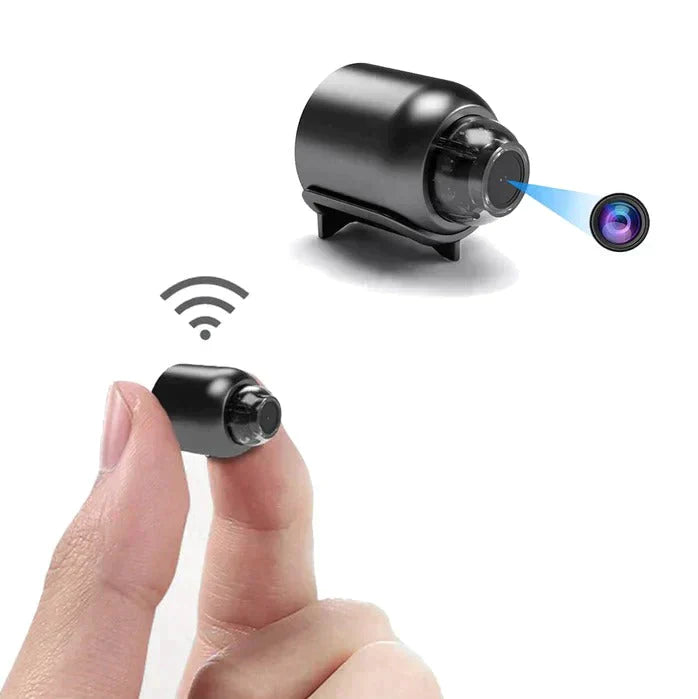 Pack x2 Piccola Telecamera di Sicurezza WiFi con Visione Notturna Senza Fili HD per Bambini e Animali Domestici