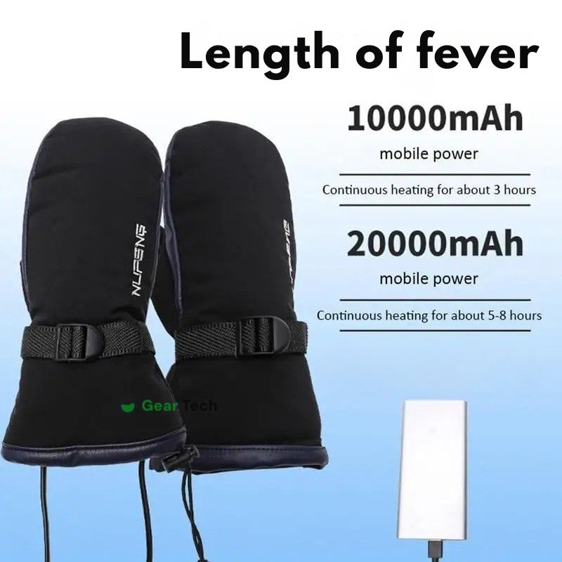 Guanti riscaldati USB-elettrici | Plug-and-play, riscaldamento bilaterale, design impermeabile, adatti per sci, escursionismo e protezione invernale quotidiana