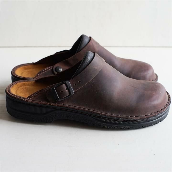 Sandsberg | Pantofole in pelle ortopediche da uomo | Comfort e supporto per l'arco plantare | Marrone