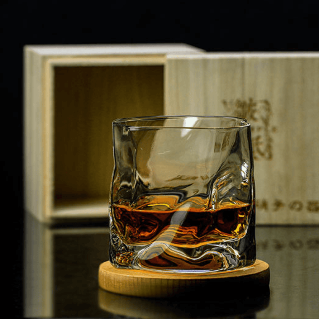 Astra Kiriko Bicchiere da Whisky con Motivo Pieghettato di Edo Craft Artisan