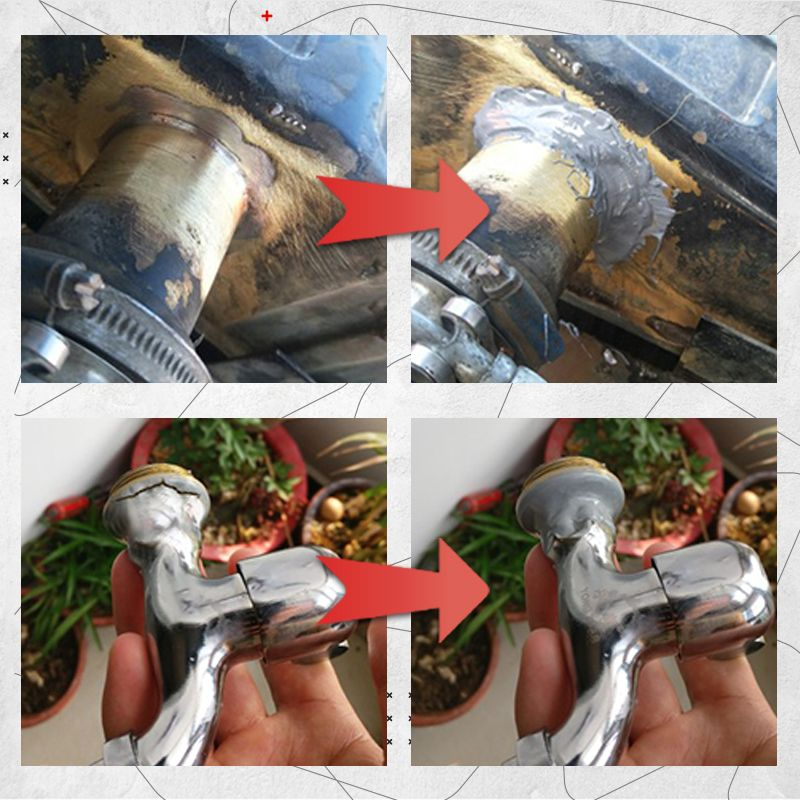TurboFix | Colla per riparazioni industriale | Saldatura senza saldatrice | Per metallo, legno, plastica e altro