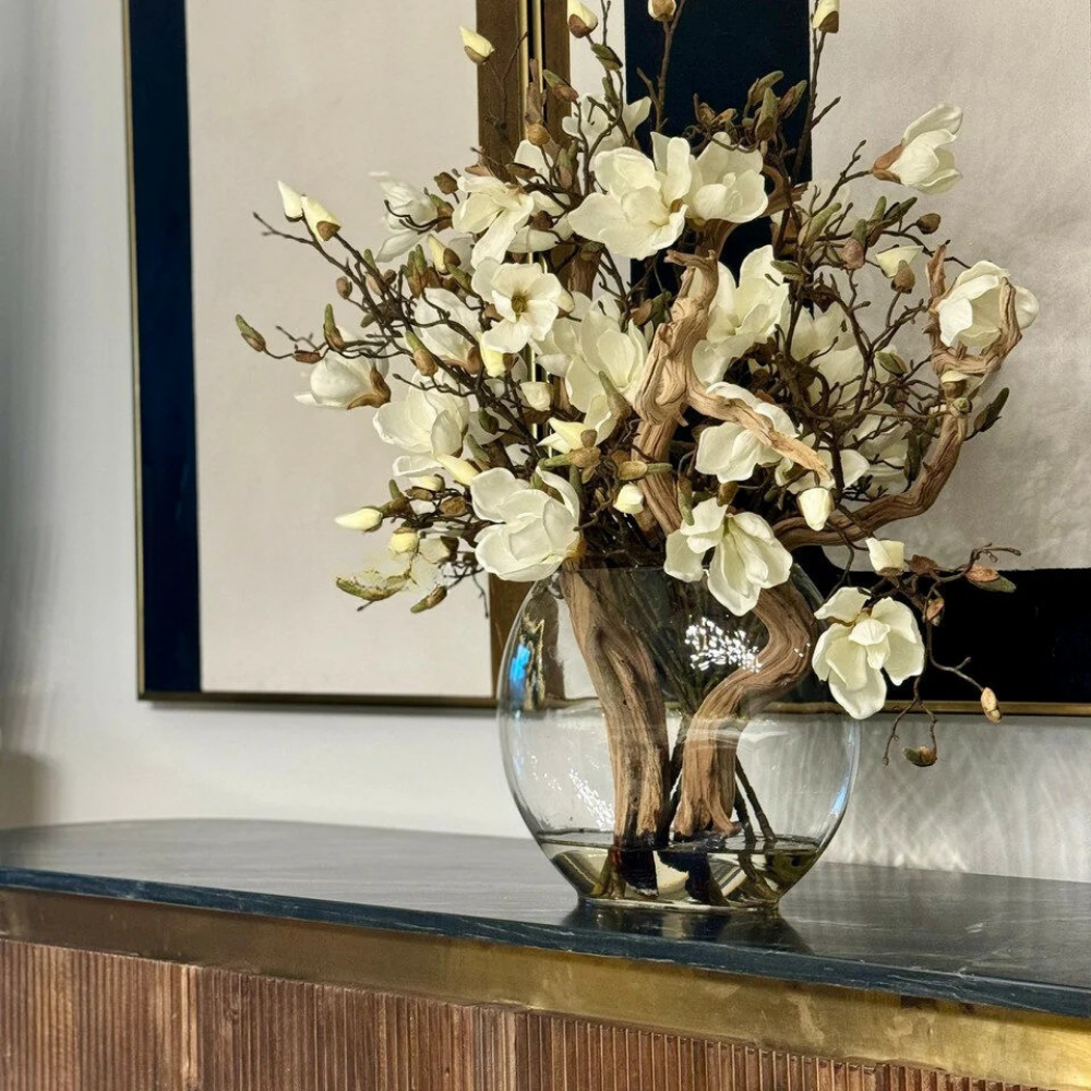 Vaso Luna con Magnolie