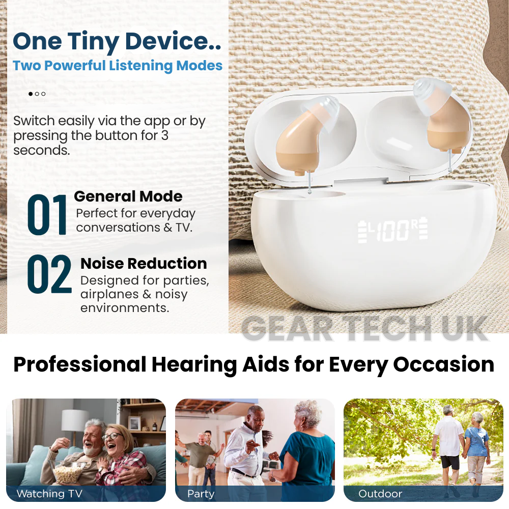 Apparecchi acustici OTC con controllo tramite app Bluetooth per il Regno Unito