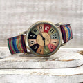 Orologi con motivo arcobaleno multicolore