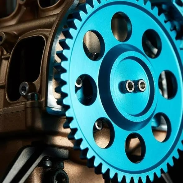 Modello di Motore Auto in Kit | 8 Cilindri | Oggetto da Collezione in Resina Massiccia | Oggetto Didattico e Decorativo