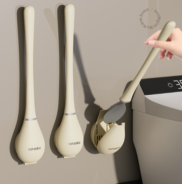 🔥Spazzola per WC in silicone flessibile e moderna