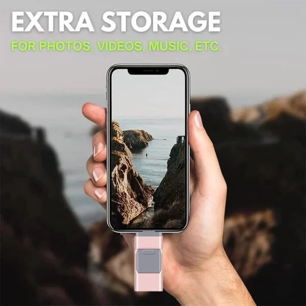Sandsberg | Chiavetta USB 4-in-1 | Memoria ad alta velocità con connessione multipla