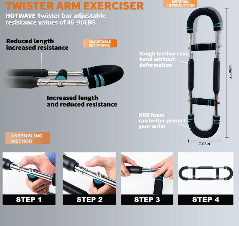 PowerTwist Arm Exerciser | Rinforza, sviluppa e tonifica