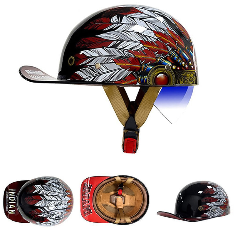 Casco DOT in Stile Baseball OrionRide con Scocca in ABS per Moto