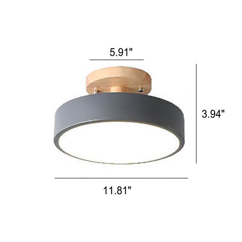Plafoniera LED Nordic Log Semi-Incasso