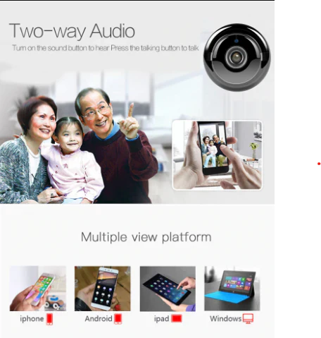 NovaGuard EchoCam Telecamera di Sicurezza WiFi Notturna 1080P