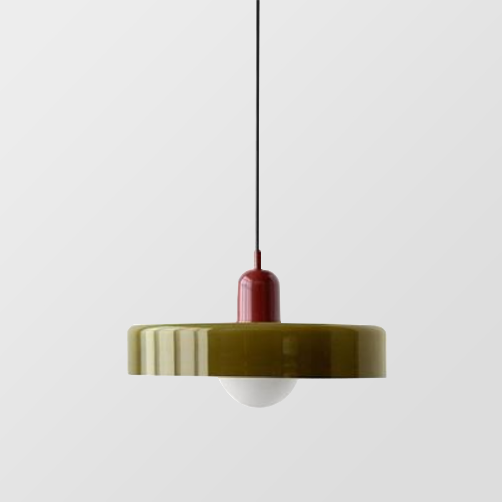 Liora Bauhaus Lampadario in Vetro con Regolazione dell'Altezza