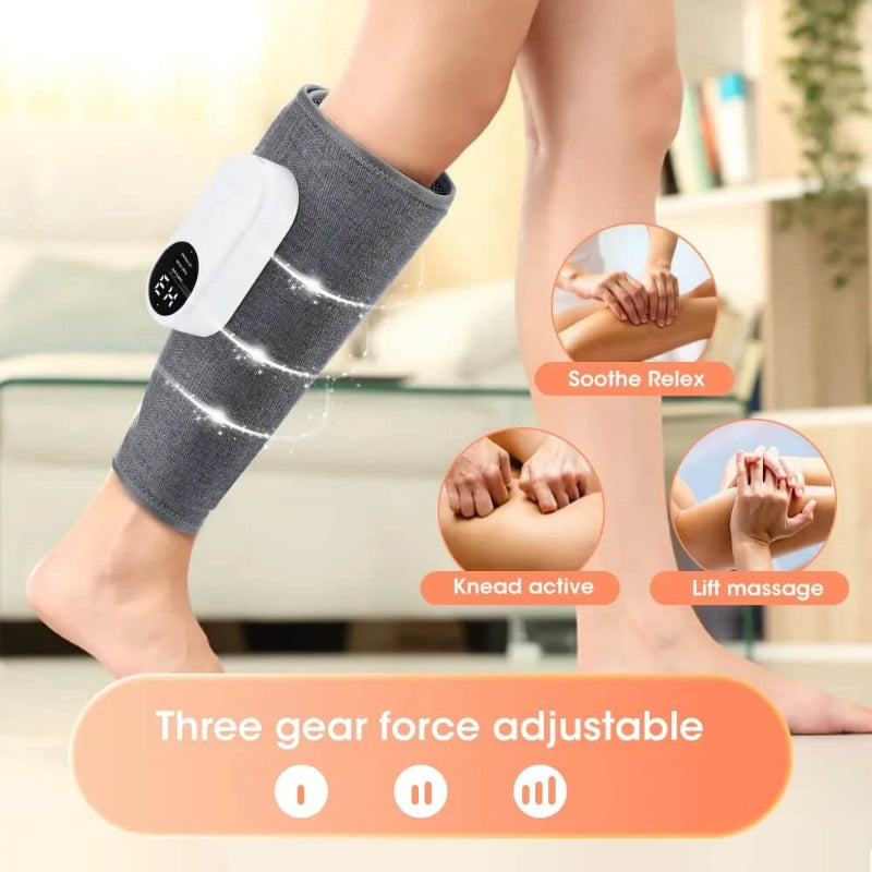 LegRelief Pro | Massaggiatore per Gambe e Polpacci Ricaricabile Senza Fili con Compressione d'Aria