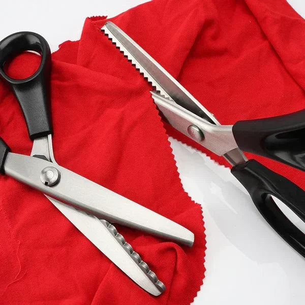 SilkySnipper Forbice Professionale | Denti Triangolari | Precisa & Affilata | Per Tessuto, Carta & Lavoretti