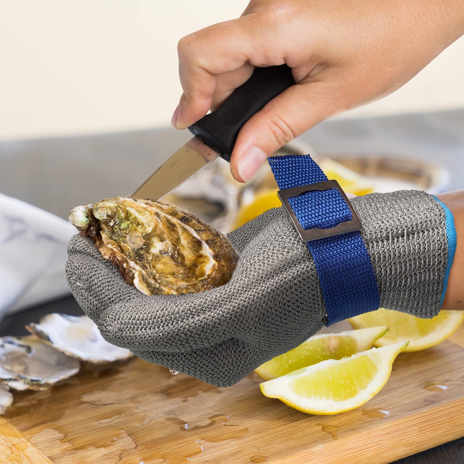 Brehn | Guanto in rete metallica in acciaio inox di qualità alimentare