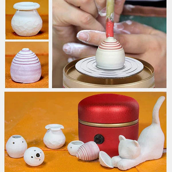 LittlePotty – Mini-tornio per bambini e adulti | Divertimento creativo e artigianato per casa [Ultimo giorno di sconto]