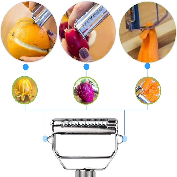 FreshEdge - Pelapatate multifunzionale 4-in-1