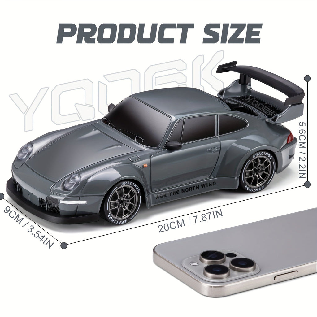 Ultimate 1:24 RC Driftcar con ruote LED – Giocattolo da corsa ricaricabile 4WD